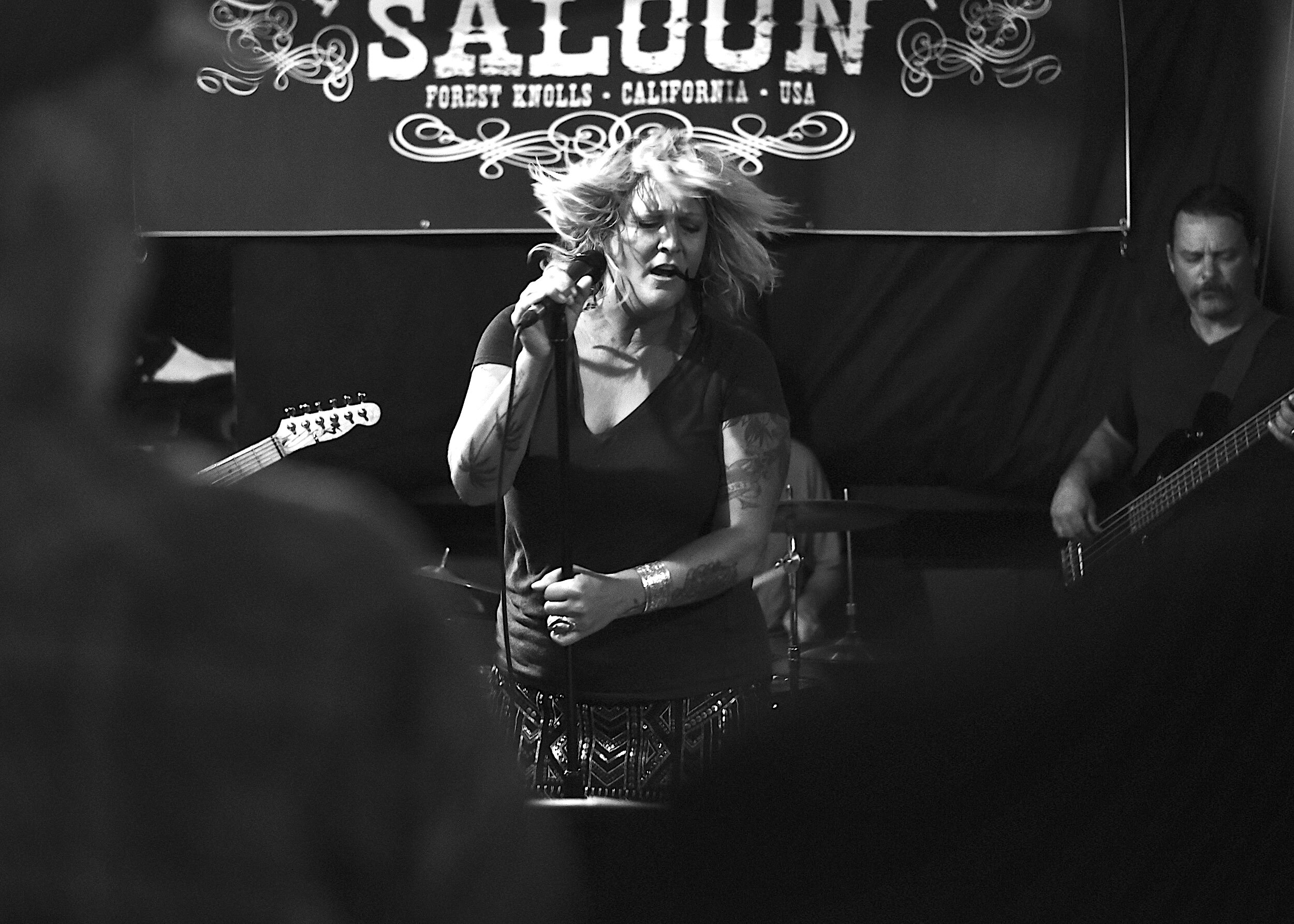 Amy Gervais-Cutcomb of The Starling Six at The Papermill Creek Saloon in Forest Knolls by William Wayland